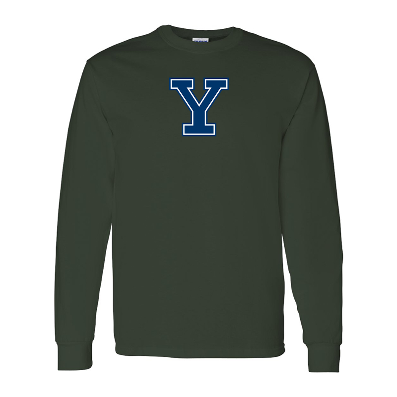 Men's Yale Bulldogs Gildan Heavy Cotton Long Sleeve T-Shirt